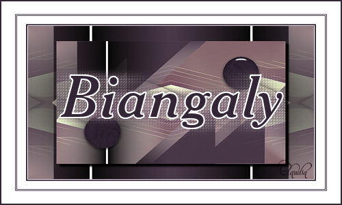 Titel Les : Biangaly van Athenais