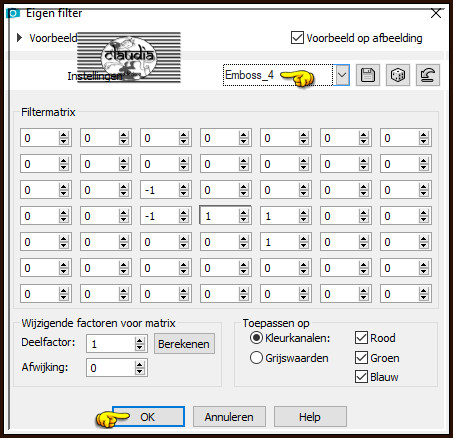 Effecten - Eigen filter - Emboss_4