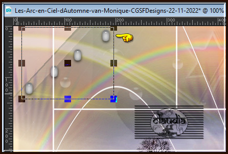 Of plaats het element zoals op het voorbeeld