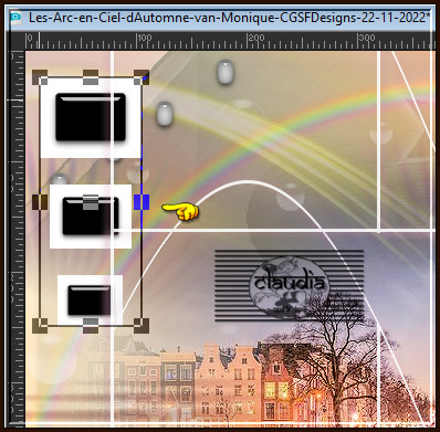 Of plaats het element zoals op het voorbeeld