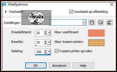 Effecten - Textuureffecten - Weefpatroon