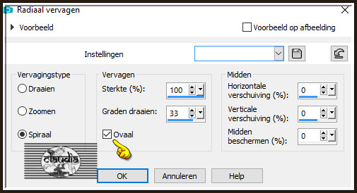 Aanpassen - Vervagen - Radiaal vervagen :