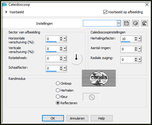 Effecten - Reflectie-effecten - Caleidoscoop