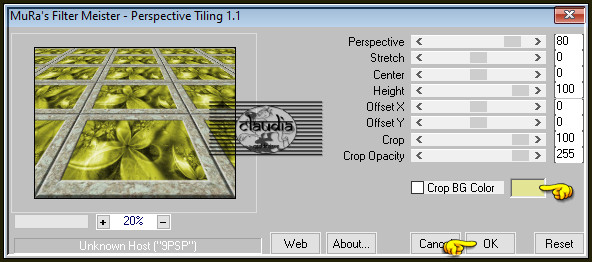 Effecten - Insteekfilters - MuRa's Meister - Perspective Tiling