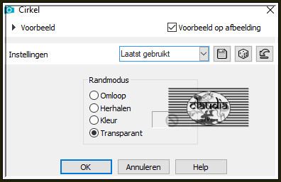 Effecten - Geometrische effecten - Cirkel