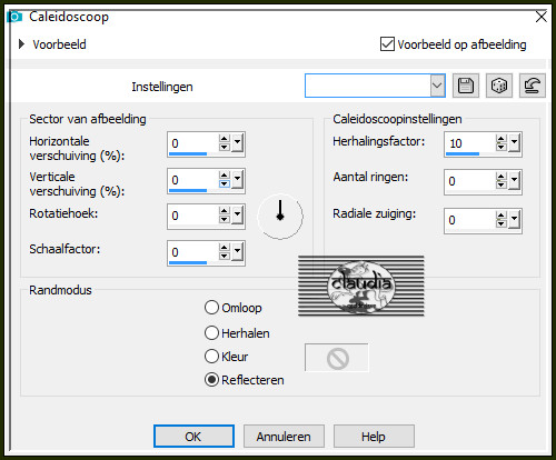 Effecten - Reflectie-effecten - Caleidoscoop