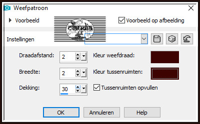 Effecten - Textuureffecten - Weefpatroon