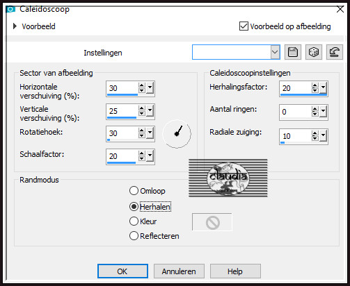 Effecten - Reflectie-effecten - Caleidoscoop