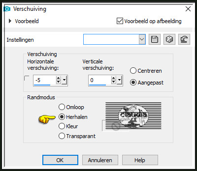 Effecten - Afbeeldingseffecten - Verschuiving