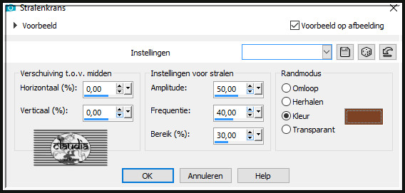 Effecten - Vervormingseffecten - Stralenkrans