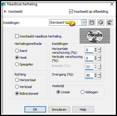 Effecten - Afbeeldingseffecten - Naadloze herhaling