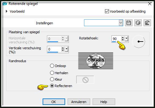 Effecten - Reflectie-effecten - Roterende spiegel