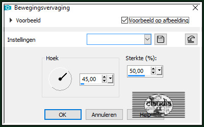 Aanpassen - Vervagen - Bewegingsvervaging