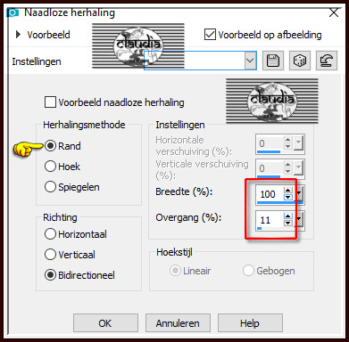 Effecten - Afbeeldingseffecten - Naadloze herhaling :