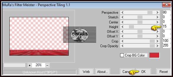 Effecten - Insteekfilters - MuRa's Meister - Perspective Tiling