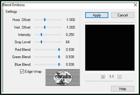 Effecten - Insteekfilters - FM Tile Tools - Blend Emboss