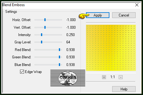 Effecten - Insteekfilters - FM Tile Tools - Blend Emboss