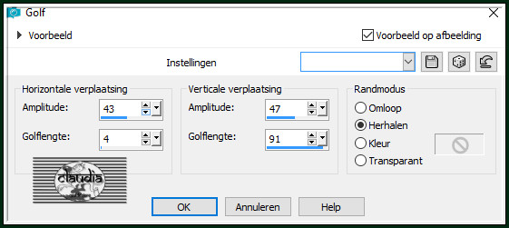 Effecten - Vervormingseffecten - Golf