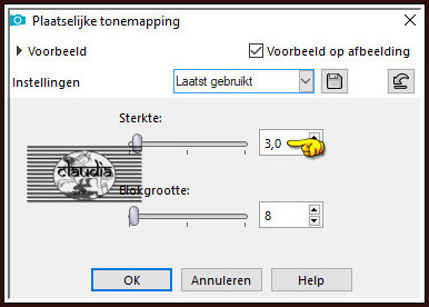 Aanpassen - Herlderheid en contrast - Plaatselijkt tonemapping