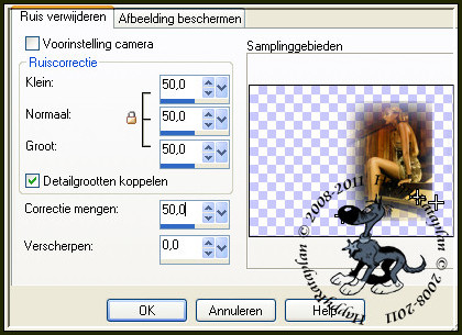 anpassen - Ruis van digitale camera verwijderen