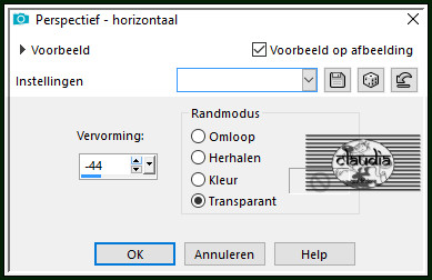 Effecten - Geometrische effecten - Perspectief - horizontaal