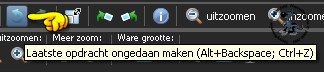 Klik 3 x op het ongedaan maken pijltje, zodat je op beide schaduw lagen niets meer terug kan zien van het filter