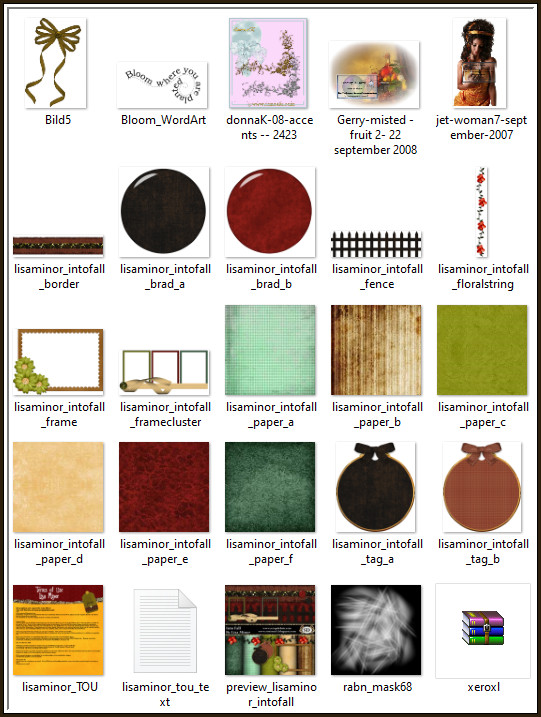 Inhoud Materialen Map