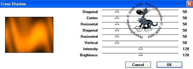 Effecten - Insteekfilters - Graphics Plus - Cross Shadow