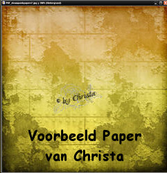 Voorbeeld Paper van Christa