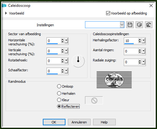 Effecten - Reflectie-effecten - Caleidoscoop