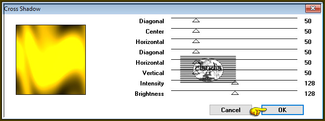 Effecten - Insteekfilters - Graphics Plus - Cross Shadow