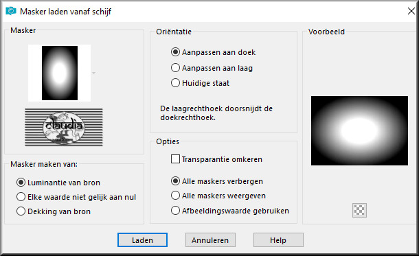 Lagen - Masker laden/opslaan - Masker laden vanaf schijf : LIBM016a 