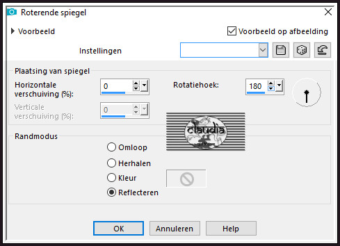 Effecten - Reflectie-effecten - Roterende spiegel