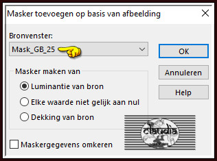 Lagen - Nieuwe maskerlaag - Uit afbeelding
