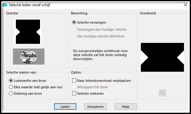 Selecties - Selectie laden/opslaan - Selectie laden vanaf schijf : selection-butterflies-2