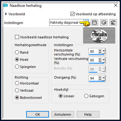 Effecten - Afbeeldingseffecten - Naadloze herhaling