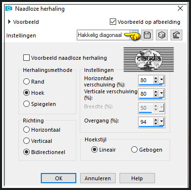 Effecten - Afbeeldingseffecten - Naadloze herhaling