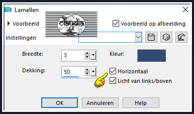 Effecten - Textuureffecten - Lamellen