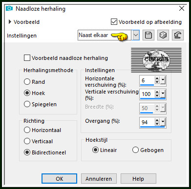 Effecten - Afbeeldingseffecten - Naadloze herhaling