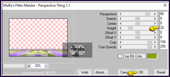 Effecten - Insteekfilters - MuRa's Meister - Perspective Tiling