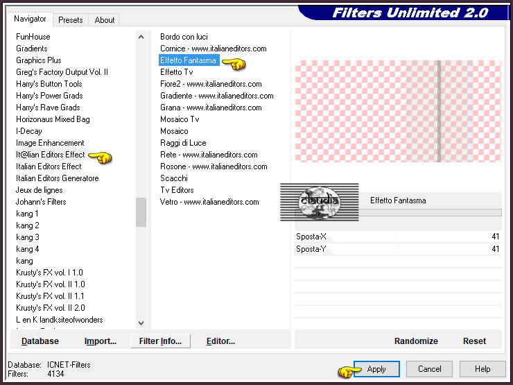 Effecten - Insteekfilters - <I.C.NET Software> - Filters Unlimited 2.0 - It@lian Editors Effect - Effetto Fantasma