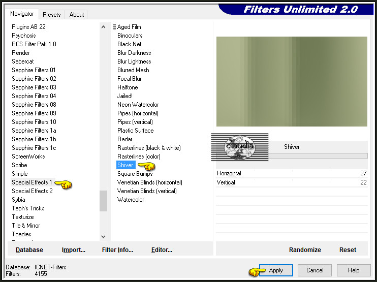 Effecten - Insteekfilters - <I.C.NET Software> - Filters Unlimited 2.0 - Special Effects 1 - Shiver