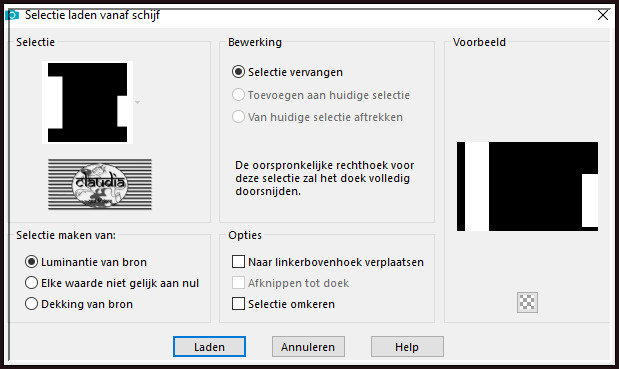 Selecties - Selectie laden/opslaan - Selectie laden vanaf schijf : selection-joy-1