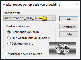 Lagen - Nieuwe maskerlaag - Uit afbeelding