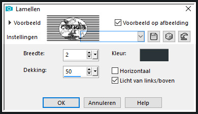 Effecten - Textuureffecten - Lamellen