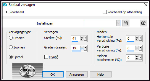 Aanpassen - Vervagen - Radiaal vervagen