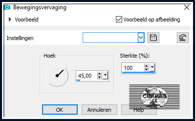 Aanpassen - Vervagen - Bewegingsvervaging