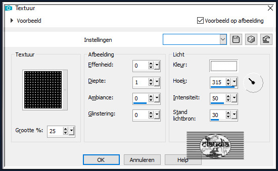 Effecten - Textuureffecten - Textuur