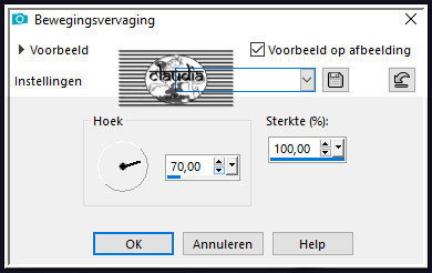 Aanpassen - Vervagen - Bewegingsvervaging