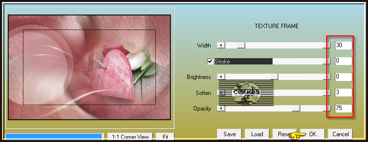 Effecten - Insteekfilters - AAA Frames - Texture Frame